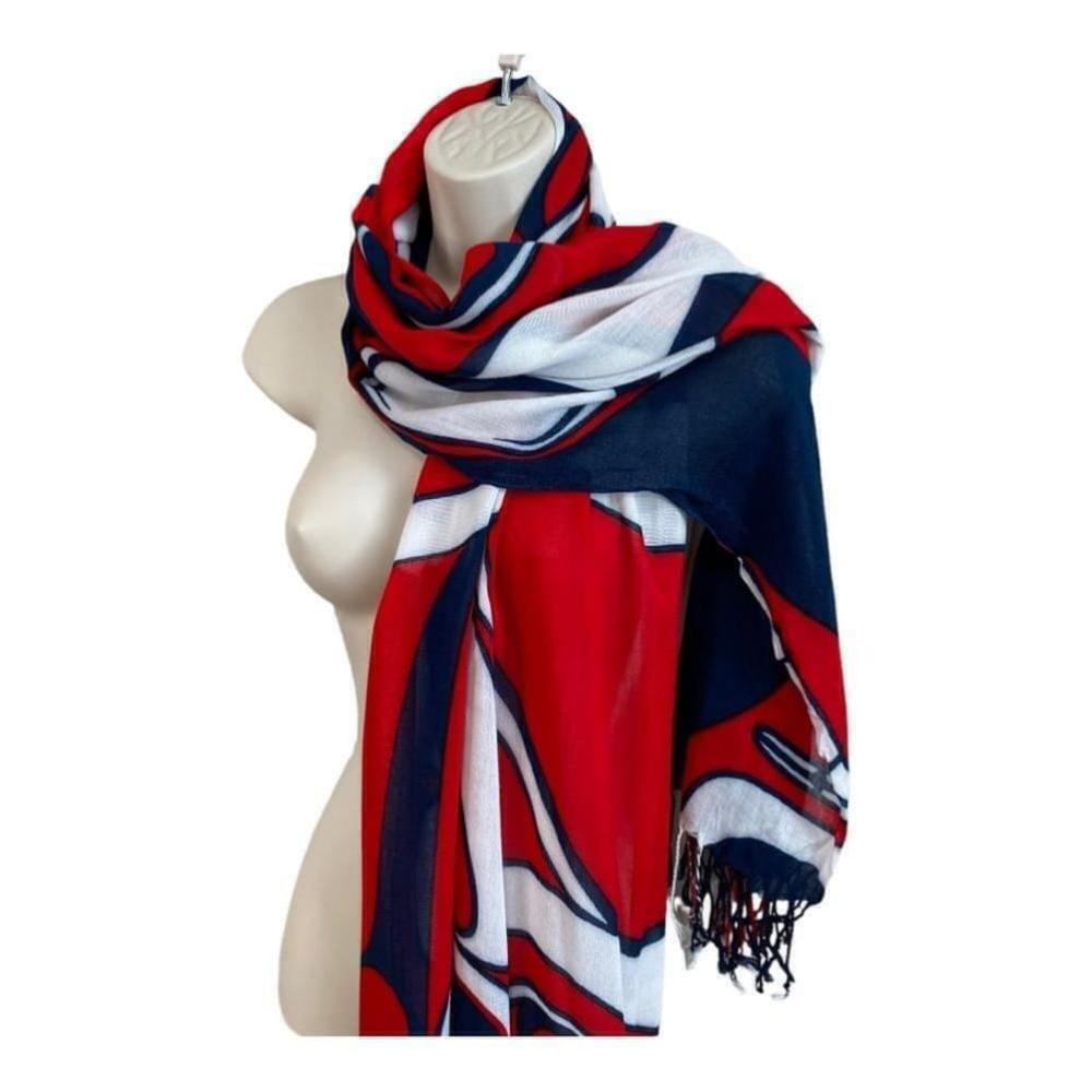 Native Northwest - SCARF - Red/Blue Whale - china